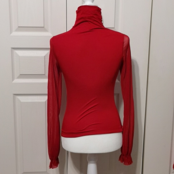 NWOT La Petite Francaise Turtleneck Top XS/S - Picture 4 of 7